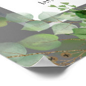 ホワイト フローラル ライフ セレブレーション ポスター (角)