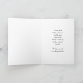 ホワイト フローラル 親への結婚式当日の感謝カード サンキューカード (内部)