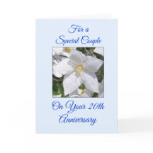 ホワイト フローラル 20周年 結婚記念日 カスタマイズ可能