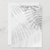 ホワイト&ブラックオーガニックエレガント招待状 招待状 (裏面)