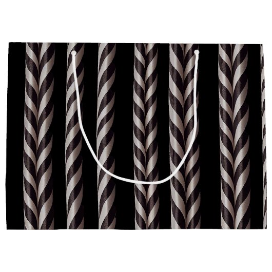 ホワイト&ブラックキャンディケーンゴトマス抱き枕 ラージペーパーバッグ (裏面)