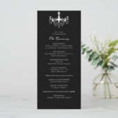 ホワイト&ブラックシャンデリア結婚式 プログラム (スタンド正面)