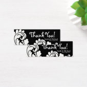 ホワイト&ブラックダマスクウェディングフライトギフトラベル2 (デスク)