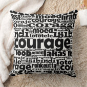 ホワイト&ブラック勇気マイアモエドカレジョカレッジョ クッション (ブランケット)