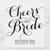 ホワイト&ブラック応援ズトゥザブライドブライダルワイン ワインラベル (シングルラベル)