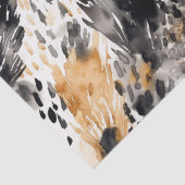 ホワイト ブラック クリーム ヒョウ柄 動物 花柄 誕生日 薄葉紙 (詳細)