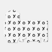 ホワイト＆ブラック X O XO X&Oのトレンディーでかわいい フェイバーボックス (折り畳みなし)