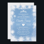 ホワイト&ブルークリスマススウィート16th誕生日招待状7 招待状<br><div class="desc">ホワイト&ブルークリスマススウィート16th誕生日招待状7</div>
