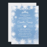ホワイト&ブルークリスマススウィート16th誕生日招待状7 招待状<br><div class="desc">ホワイト&ブルークリスマススウィート16th誕生日招待状7</div>