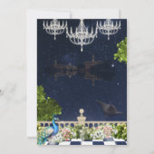 ホワイト&ブルーサンゲミニマルート結婚式招待状 招待状 (裏面)