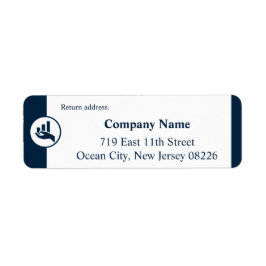 ホワイト&ブルースモールカンパニーカスタム文字&ロゴ ラベル