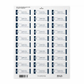 ホワイト&ブルースモールカンパニーカスタム文字&ロゴ ラベル (フルシート)