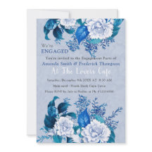 ホワイト/ブルーバラフラワーズデザイン