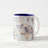 ホワイト&ブルーパテルズフローラ ツートーンマグカップ (正面右)