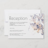 ホワイト&ブルーパテレフローラエレガント披露宴 招待状 (正面)