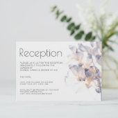 ホワイト&ブルーパテレフローラエレガント披露宴 招待状 (スタンド正面)