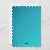 ホワイト・ブルー・フォト・クリスマス シーズンカード (裏面)