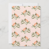 ホワイト ブロッサム クレメンタイン リトル キューティー ベイビー シャワー 招待状 (裏面)