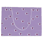 ホワイト ブロッサム パープル センター ライラック ラージペーパーバッグ (裏面)