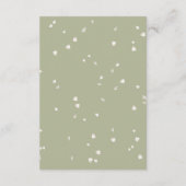 ホワイト ブロッサム フラワーのゲスト情報 詳細 エンクロージャーカード (裏面)