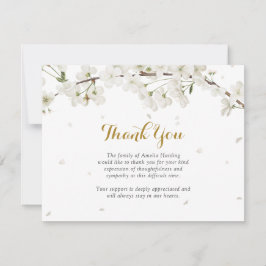 ホワイト ブロッサム 追悼 生命の祝祭 サンキューカード