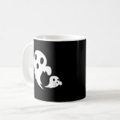 ホワイト・ブー コーヒーマグカップ (正面左)