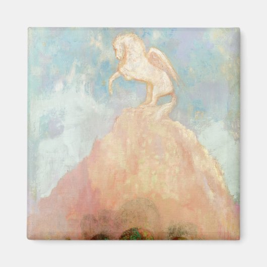 ホワイト・ペガサス， c.1908 (キャンバス上の油) マグネット (正面)