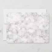 ホワイト ボケ ライト エレガント グラム ウェディング 招待状 (裏面)