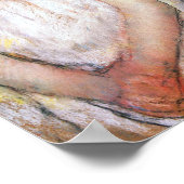 ホワイト・ボンネットの女の子，メアリー・カッサット ポスター (角)