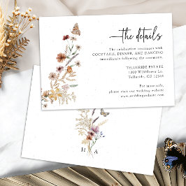 ホワイト ボーホー ウェディング 封入カード エンクロージャーカード