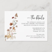 ホワイト ボーホー ウェディング 封入カード エンクロージャーカード (正面)