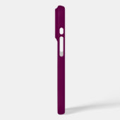 ホワイト マグノリア ゴールドライン マゼンタ Case-Mate iPhoneケース (裏面 / 左)