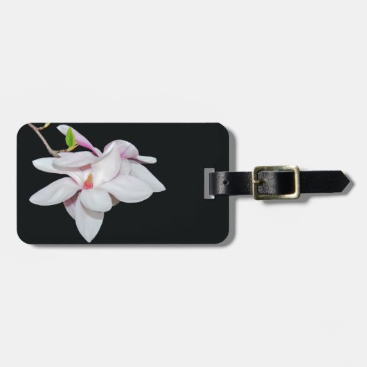 ホワイト·マグノリア ラゲッジタグ (正面横)
