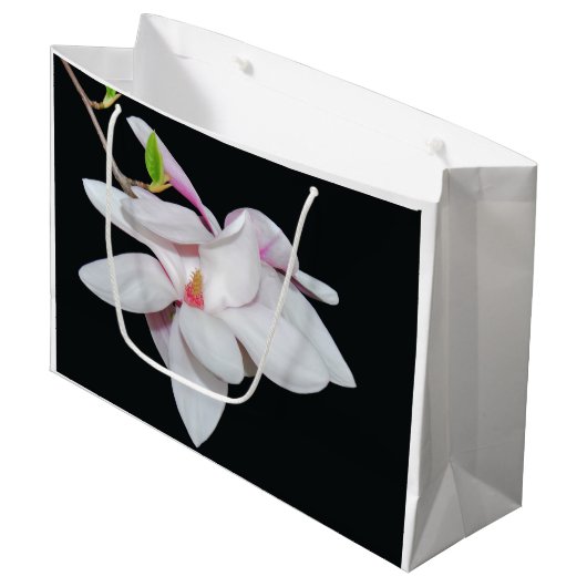 ホワイト·マグノリア ラージペーパーバッグ (正面アングル)