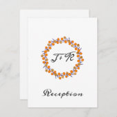 ホワイト ミニマリズム ゴールド ウェディング ネイビーブルー 招待状 (正面/裏面)