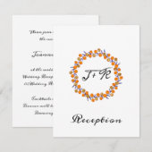 ホワイト ミニマリズム ゴールド ウェディング ネイビー ブルー 招待状 (正面/裏面)