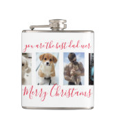 ホワイト・メリークリスマス最高のパパー・エバーフォト フラスク (正面)