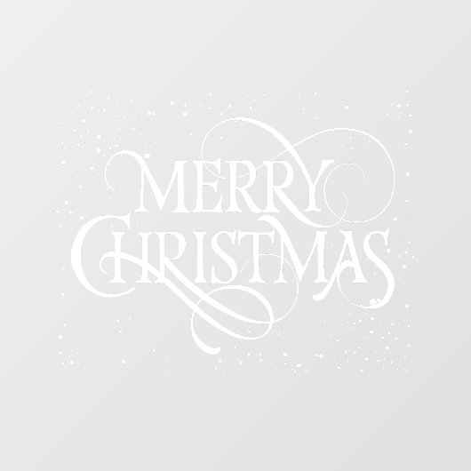 ホワイト・メリー・クリスマス ウィンドウサイン (シート)