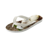 ホワイト・メルカット キッズビーチサンダル (アングル)