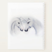 ホワイト・ユニコーン・ラブ・結婚カップル プランナー手帳 (裏面)