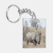 ホワイト·ライノ キーホルダー (正面左)