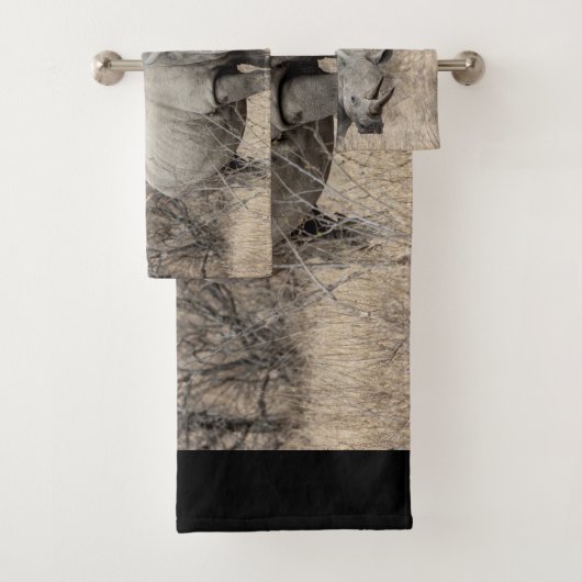 ホワイト·ライノ バスタオルセット (インサイチュ)