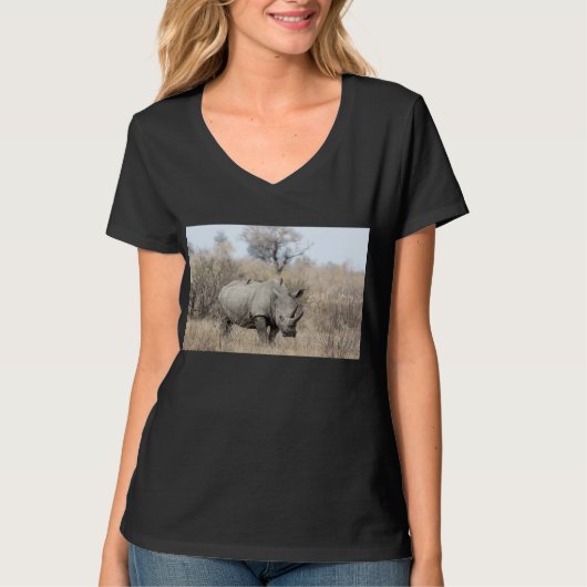 ホワイト·ライノ Tシャツ (正面)