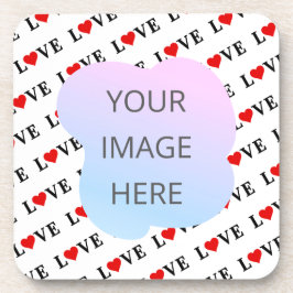 ホワイト・ラブ・ミニマリスト コースター