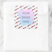 ホワイト・ラブ・ミニマリスト スクエアシール (バッグ)