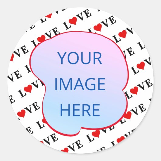 ホワイト・ラブ・ミニマリスト ラウンドシール (正面)