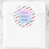 ホワイト・ラブ・ミニマリスト ラウンドシール (バッグ)