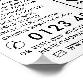 ホワイト・リムーバル・バン、リムーバル広告会社 ポスター (角)