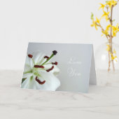 ホワイト・リリー。花。 カード (黄色い花)