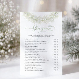ホワイト リース シューズ ブライダル シャワー ゲーム フライヤー